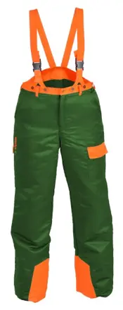 Profesionálne ochranné nohavice pre prácu s motorovou pílou