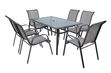 Zostava záhradného nábytku SOFIA SET 6 hliníkové