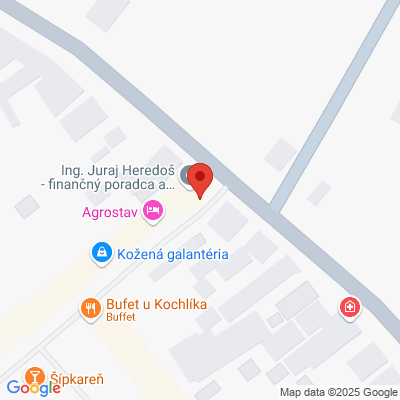 Google map: Pezinská 1094/18, 90101 Malacky